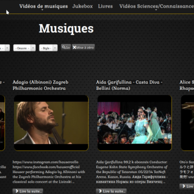 Site for sharing videos and books, music and science